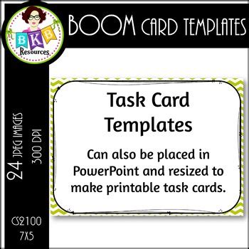 BOOM Card Templates CS2100 Background Task Card Template By BKB Resources