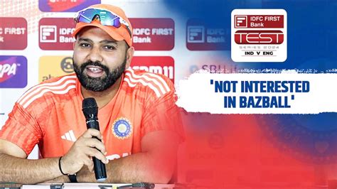 Watch India Vs England - 1st Test - Rohit Sharma Press Conference Video ...