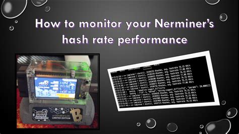 How To Display And Monitor Nerdminer S Hash Rate Performance On Your PC