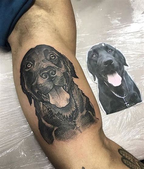 Labrador Retriever Dog Tattoos Gallery Dog Memorial Tattoos Dog