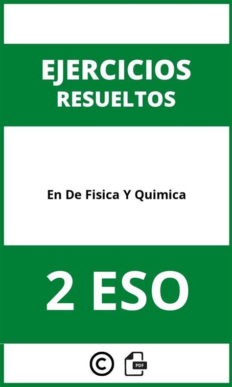 Ejercicios En PDF De Fisica Y Quimica 2 ESO 2024