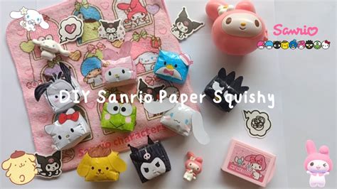 All of my DIY Sanrio Characters Paper Squishy! 💖 | Kaia's Toy World ...