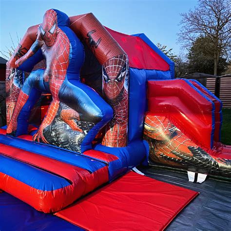 Spiderman D Side Slide Castle Hire In Aylesbury