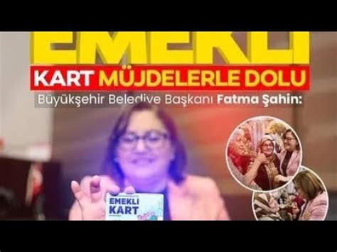 Gaziantep belediyesinden 65 üstü emekli kart YouTube