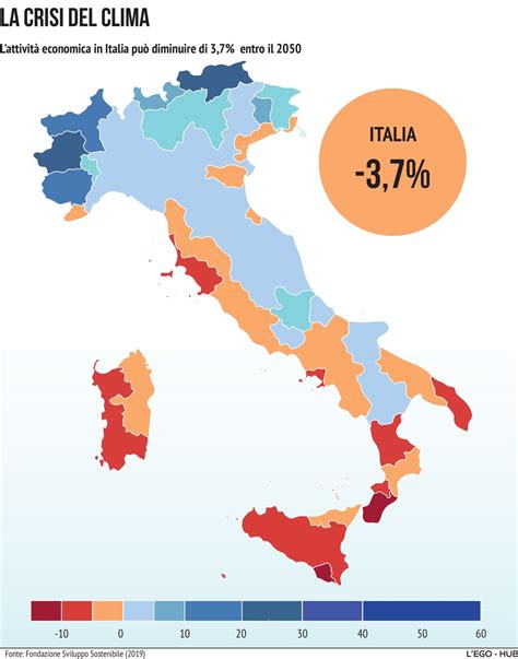 Ambiente E Pil Italia Con La Crisi Climatica Alcune Regioni Pi