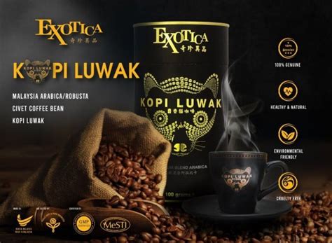 Exotica Kopi Luwak Premium Blend Robusta (Ground 100g) – Asian Secrets | Healthcare Products ...