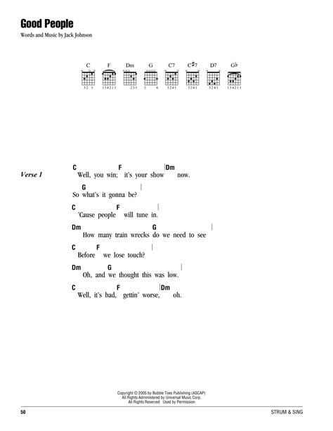 Good People By Jack Johnson Guitar Chords Lyrics Guitar Instructor