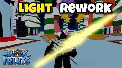 Reworked Light Showcase Update 18 Blox Fruits Youtube