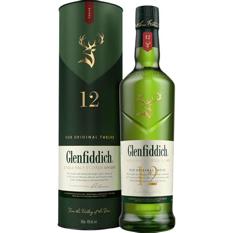 Whisky escocés de malta 12 años botella 70 cl GLENFIDDICH