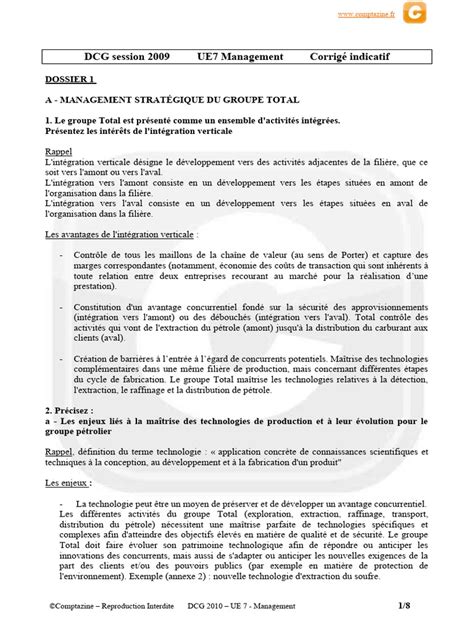 corrige dcg management