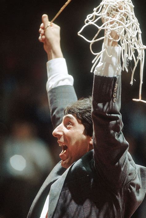 North Carolina State coach Jim Valvano stands... - SI Photo Blog