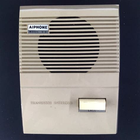 Vintage Intercom Paging Speaker Aiphone V A Interkom Interphone Jadul