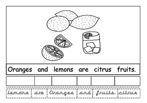 Food Sentence Boards Teaching Resources