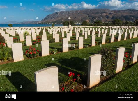 Suda Bay Commonwealth War Cemetery Crete Stock Photo Alamy