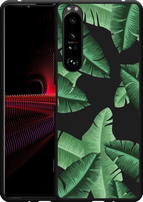 Sony Xperia Iii Hoesje Zwart Palm Leaves Designed By Cazy Bol