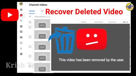 How To Recover Deleted Videos On Youtube In Tamil Restore Your