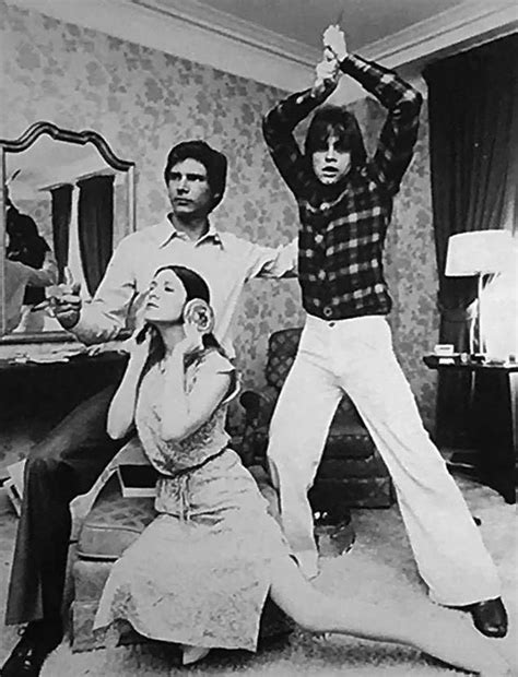 Harrison Ford Carrie Fisher And Mark Hamill Recreating The Star Wars