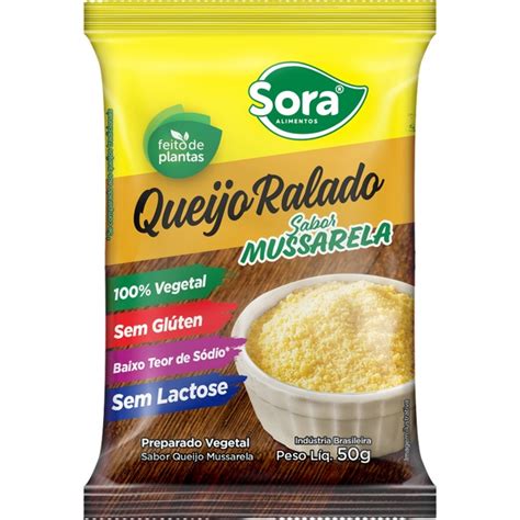 QUEIJO RALADO SABOR MUSSARELA SEM GLUTEN 50G Fitoflora Produtos Naturais