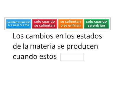 Cambios En Estados De La Materia Recursos Did Cticos