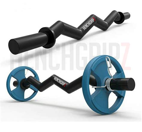 HENCHGRIPZ THICK EZ CURL BAR FAT AXLE GRIP OLYMPIC 4FT BARBELL FAT