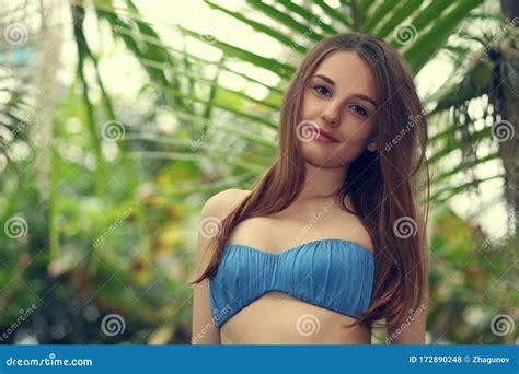 Portrait Of A Beautiful Woman Stock Photo Image Of Caucasian Lingerie 172890248