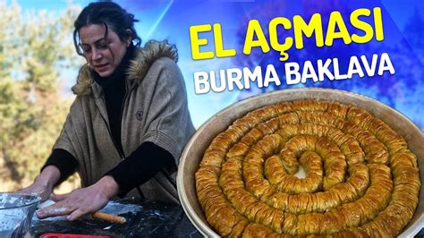 Baklava Tarifi El Açması Burma Baklava Ramazan Tarifleri YouTube