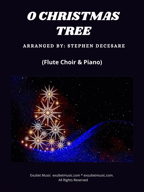 O Christmas Tree Flute Choir And Piano Sheet Music Traditional