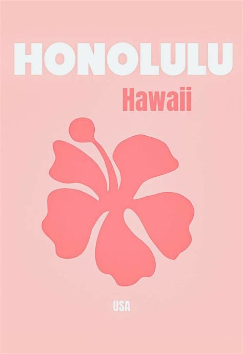 Aesthetic Hawaii Poster Wallpaper Not My Pic In 2022 Printable