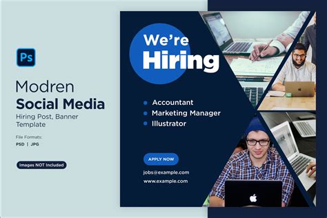 We Are Hiring Social Media Post Design Template 67