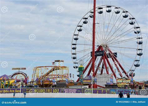 Jolly Roger Amusement Park In Ocean City Maryland Editorial Stock