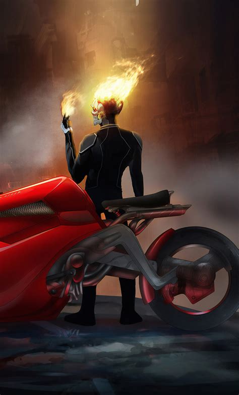 1280x2120 Ghost Rider On Bike Iphone 6 Hd 4k Wallpapers Images