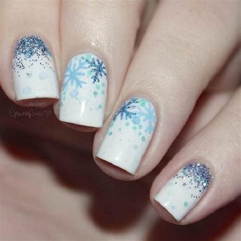 40 Snow Nail Art Ideas For Winter Art And Design