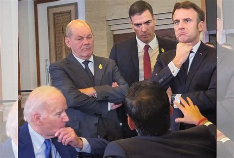 Qué hay tras la inédita foto de Sánchez con Biden Scholz Macron y