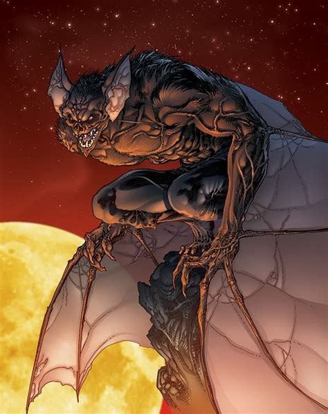 Man Bat Comic Villains Batman Universe Dc Comics Art