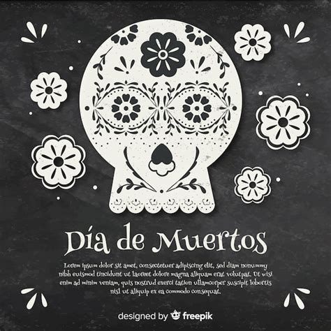 Design De Fond De Dia De Muertos Vecteur Gratuite