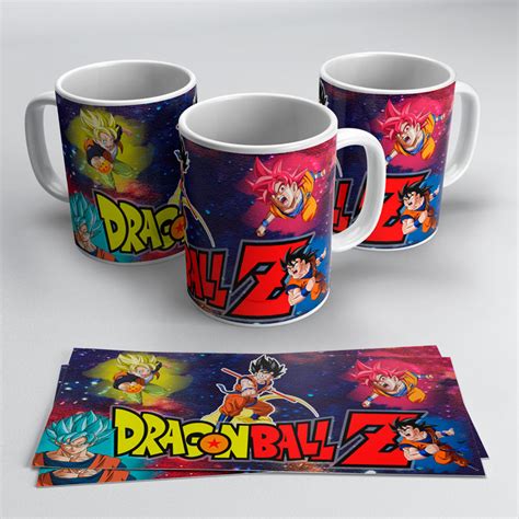 Plantillas Para Tazas De Dragon Ball Pack 1