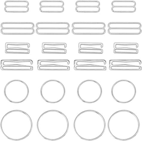 Pcs Styles Bra Strap Hooks Metal Alloy Swimsuit Tops Clips Replacement Lingerie Adjustment