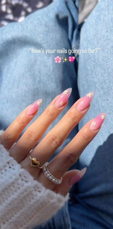 52 Cute Floral Nail Art Designs Ombre Pink Floral Nails