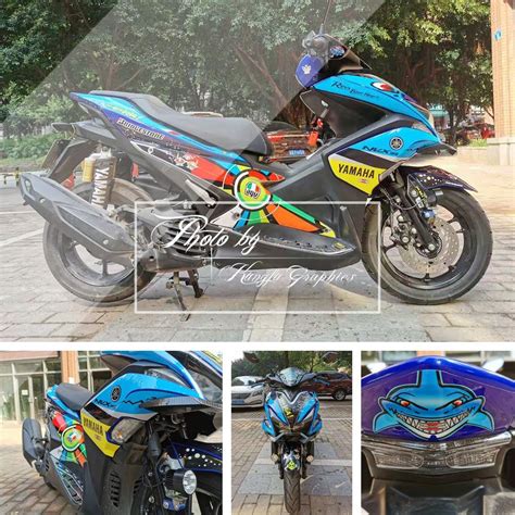 Customizable Aerox Nvx Fairings Body Wrap Motorcycles Motorcycle