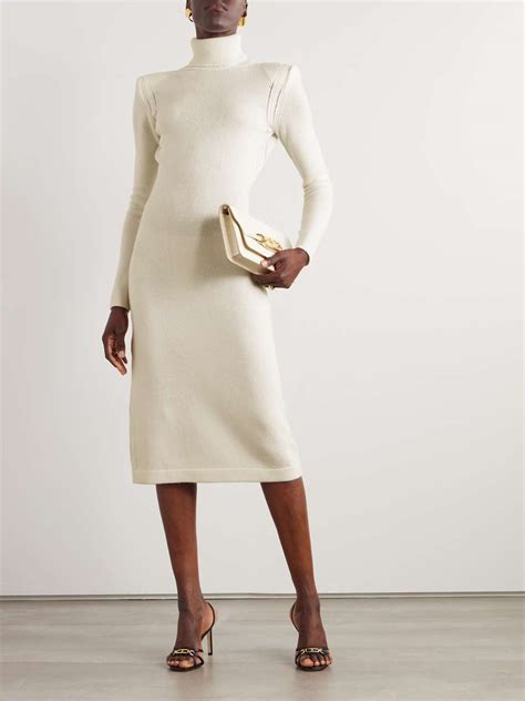 Tom Ford Cutout Cashmere Turtleneck Midi Dress Net A Porter