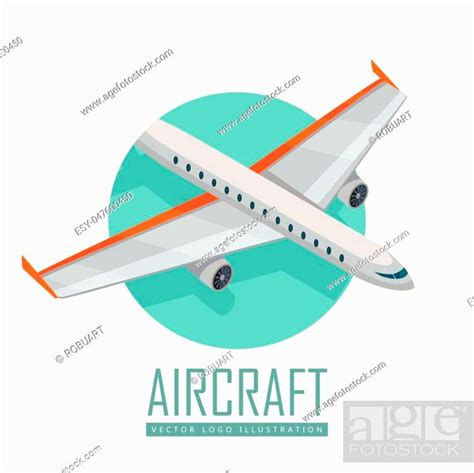 Airplane Isometric Projection Icon Passenger Aircraft Vector Illustration Isolated On White