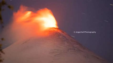 Las impactantes imágenes que dejó el la actividad del Volcán Villarrica