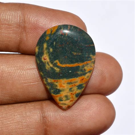 18 4 Ct Agate Cabochon 26x18x3 MM Designer Cabochon Moss Agate