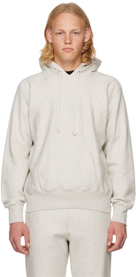 Auralee Gray High Count Hoodie Ssense Uk