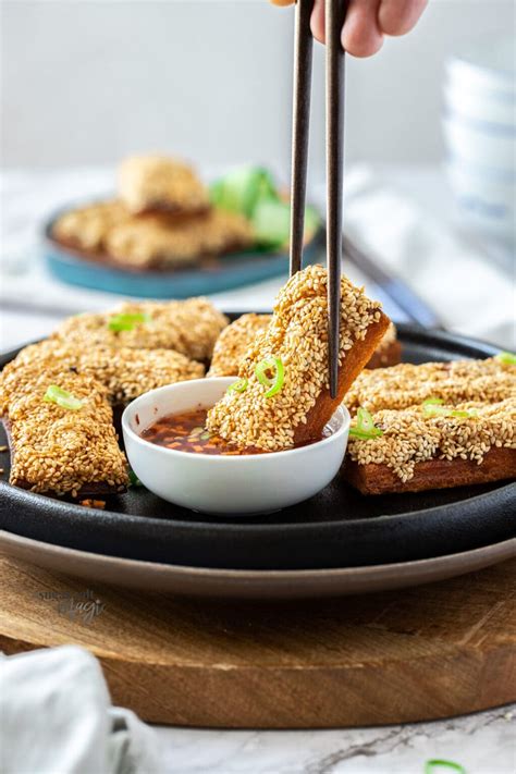 Sesame Prawn Toast Shrimp Toast Sugar Salt Magic