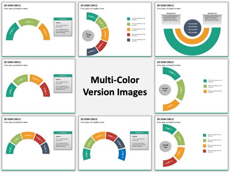 D Semi Circle For Powerpoint And Google Slides Ppt Slides