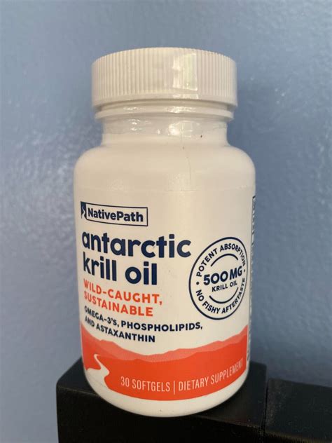 Nativepath Antarctic Krill Oil Mg Softgels Wild Caught Omega