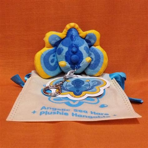 Angelic Aplysia Keychain Plush Blue 12cm Genshin Impact Kyou