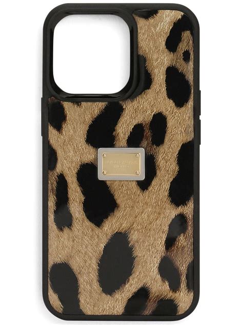 Dolce Gabbana Leopard Print IPhone 14 Pro Case Farfetch