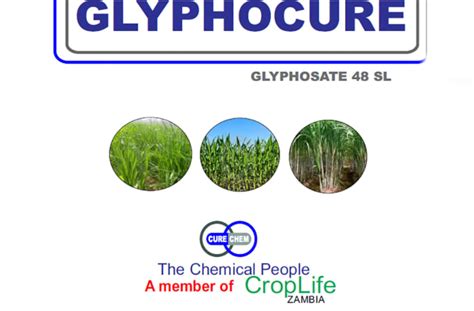 Glyphocure 48 SL Herbicide ETG Cure Chem Zambia Ltd